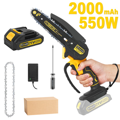 Mini Chainsaw Cordless 6 Inch