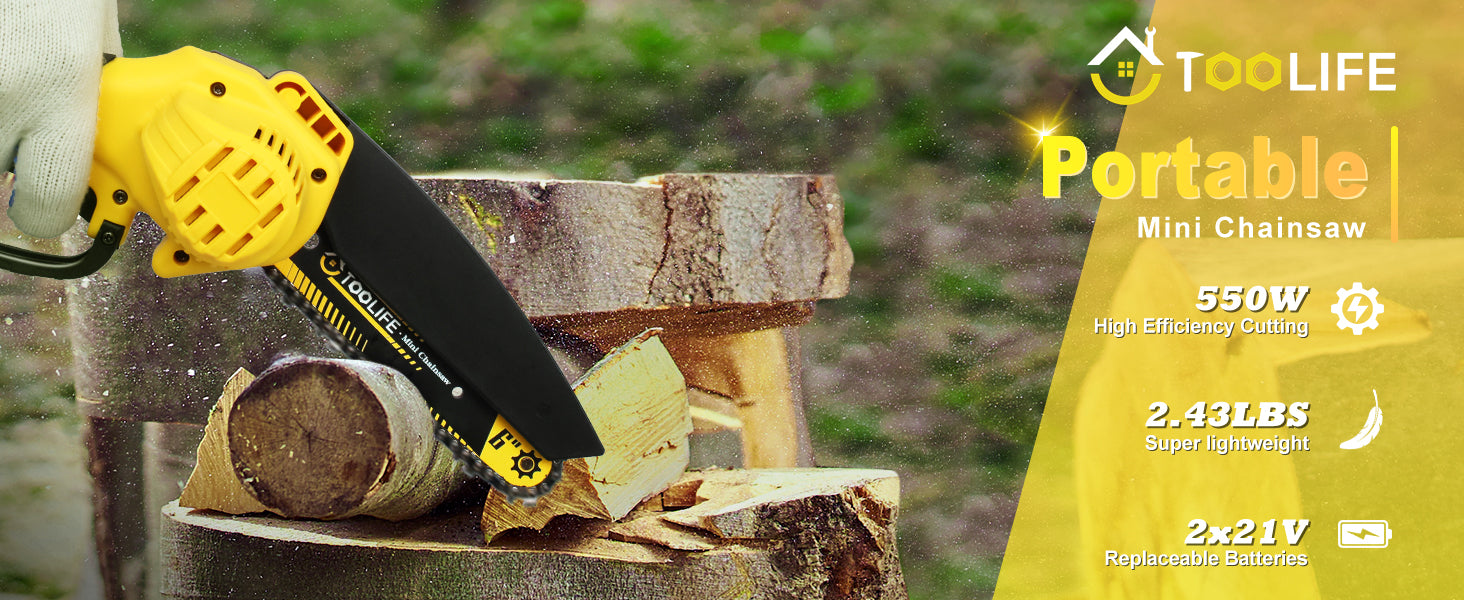 Mini Chainsaw Cordless 6 Inch – TOOLIFE
