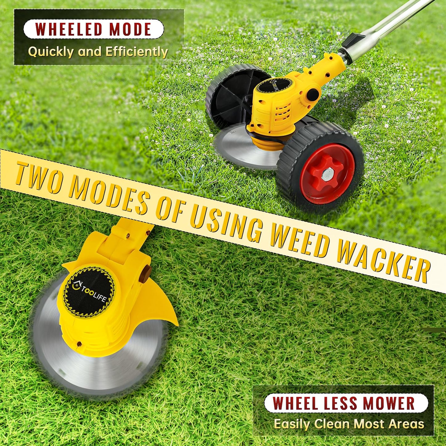 Weed Wacker Cordless on Wheels