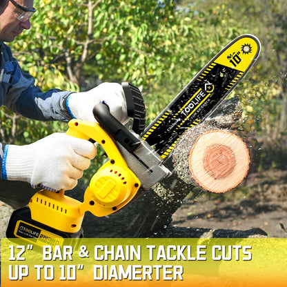 TOOLIFE 10 inch Chainsaw Cordless